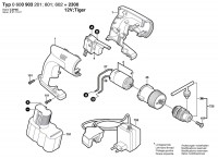 Bosch 0 600 903 601 2300 M Diy-Drill-Driver 12 V / GB Spare Parts 2300M
